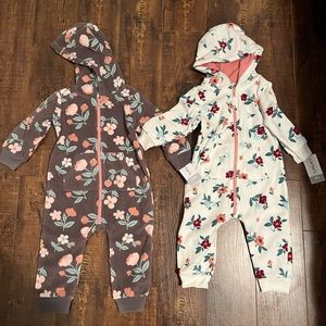 Carter’s bunting fleece romper
